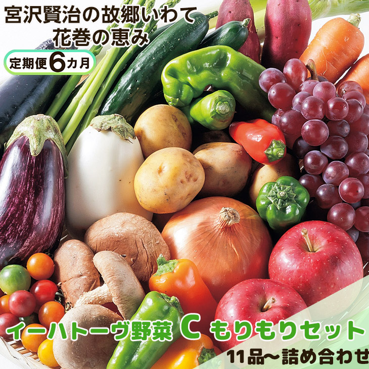 【定期便6ヶ月】イーハトーヴ野菜C もりもりセット 11品~ 詰め合わせ<予約受付2026年4月より発送開始> 【1209】