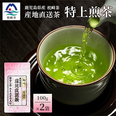 一番茶のみ使用!!【 特上煎茶 】  ( 100g×2本 )  枕崎産 大河内製茶 A3-218【配送不可地域：離島】【1167083】