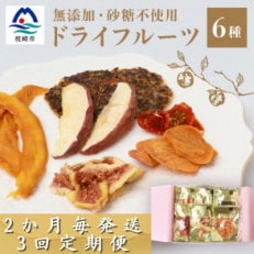 【2ヵ月毎定期便】ドライフルーツ6種 (大6袋) 詰め合わせギフト fラボ NN-0001 全3回【配送不可地域：離島】【4050553】