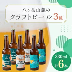 八ヶ岳山麓のクラフトビール6本セット【ギフトに】【パーティやBBQに!】【JGBA2024銅賞受賞】【配送不可地域：離島】【1418627】