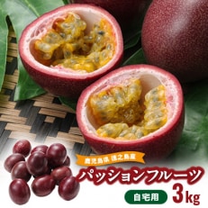 【2026年6月より順次発送】カツジファームの自宅用パッションフルーツ3kg【1467900】