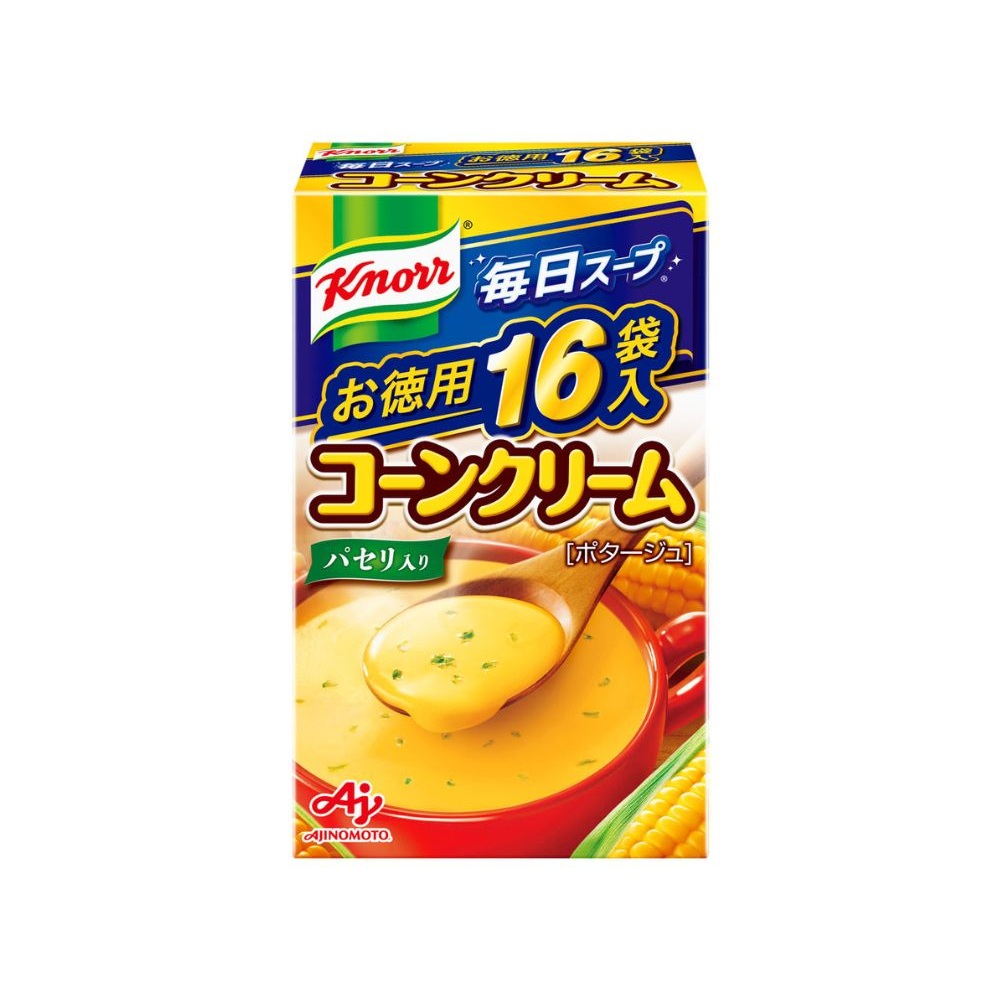 「クノール(R) 毎日スープ(R)」コーンクリーム 16袋入×3箱【味の素 AJINOMOTO クノール 粉末 コーン スープ コーンスープ 三重県 四日市市 四日市 四日市市ふるさと納税】
