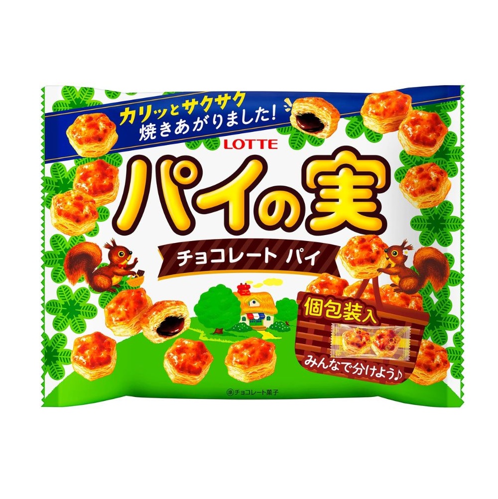 ロッテ パイの実 シェアパック 124g(個包装込み)×3袋[LOTTE パーティー お菓子 菓子 おやつ 三重県 四日市市 四日市 四日市市ふるさと納税]
