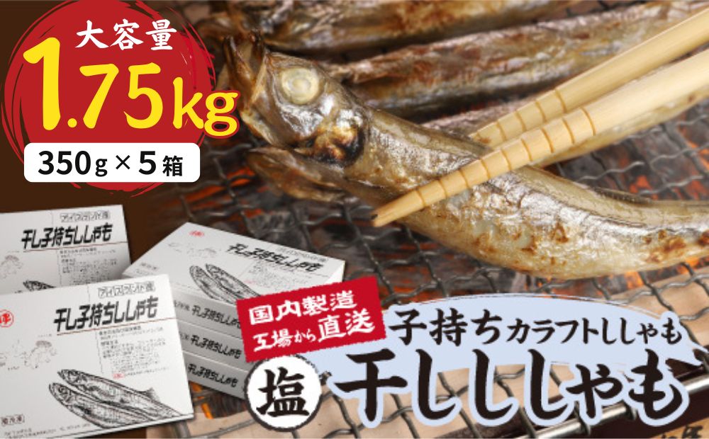 国内加工　塩ししゃも　5箱セット