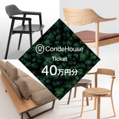 旭川家具 カンディハウス 返礼品自由選定型 40万円分 チケット_03929【1665500】