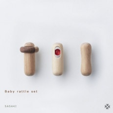 SASAKIの木製ベビー用ラトルセットBabyrattleset【旭川クラフト木製品】_03183【1424516】