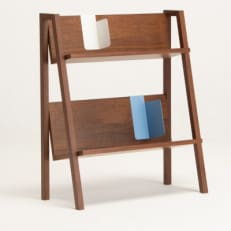 旭川家具　WOWの【 BOOK RACK(ブックラック)】(ウォールナット)　_03206【1437843】