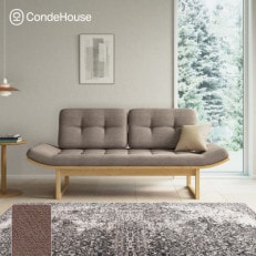 旭川家具カンディハウスのアルプ LD ソファーベッド 北海道タモNF メープルDBR_03629【1507005】