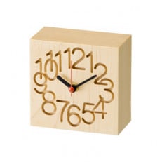 旭川家具 cosine MUKU時計(小) 名入れ加工あり メープル_03969【1506474】