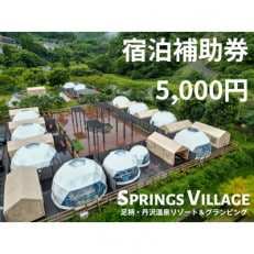 SPRINGS VILLAGE 足柄丹沢温泉リゾート＆グランピング 宿泊補助券 5000円【1480503】