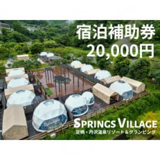 SPRINGS VILLAGE 足柄丹沢温泉リゾート＆グランピング 宿泊補助券 20000円【1480504】