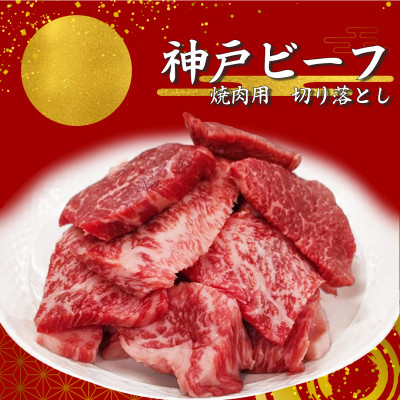 【神戸ビーフ】訳アリ 焼肉用切り落とし 小分け250g×2【バラ、肩ロース、モモ、ロース等】【配送不可地域:離島】【1556399】