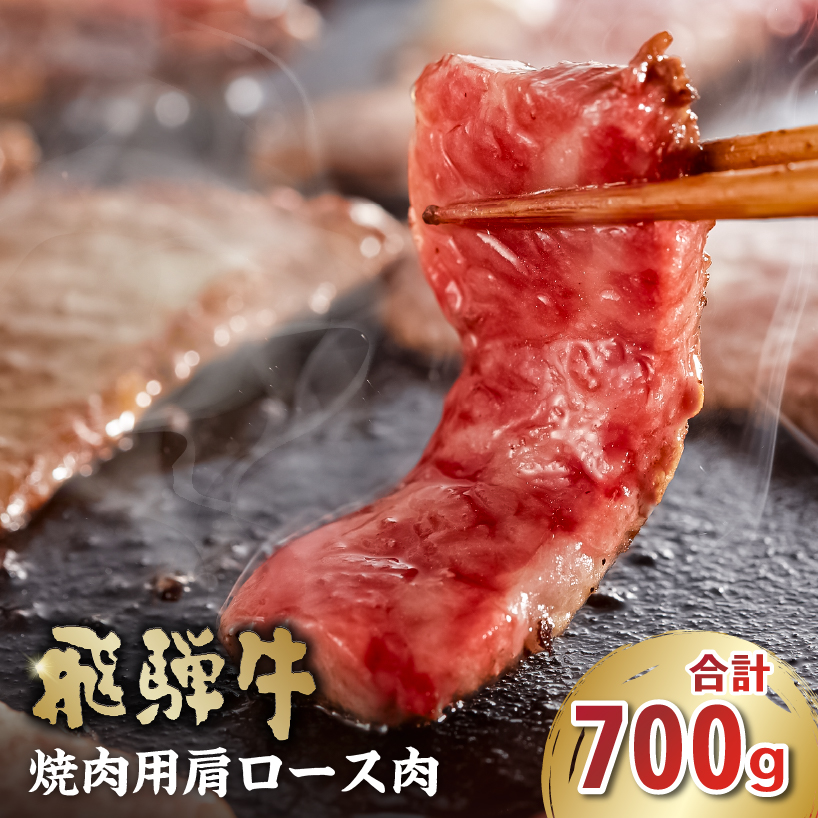 飛騨牛 焼肉用(肩ロース700g)【0016-039】