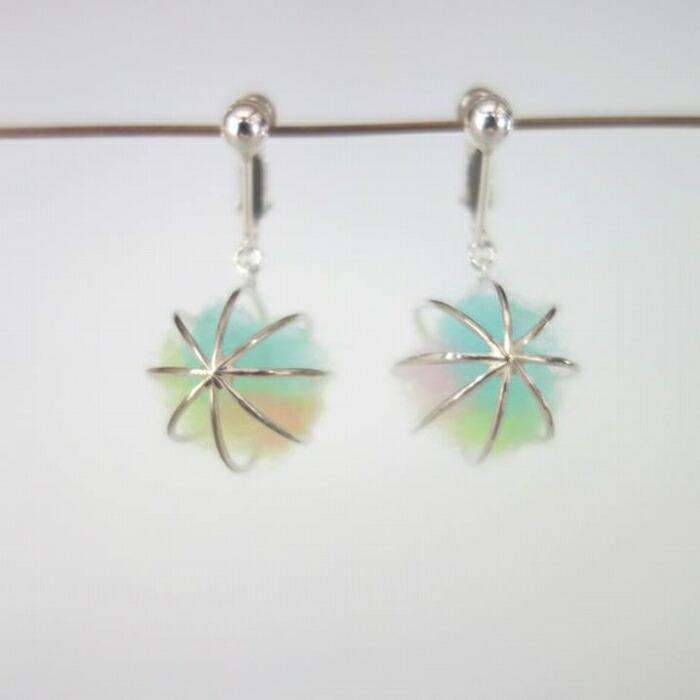 【金工】てまりイヤリング