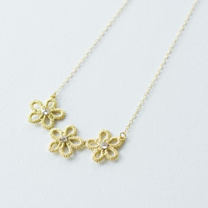 金箔ジュエリーGold-Knotネックレス「トリオ」