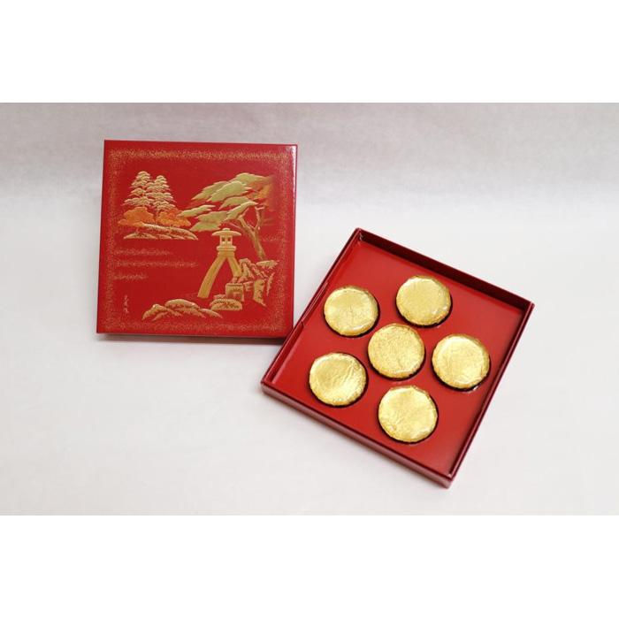 「菓匠 まつ井」金箔羊羹 6個入り