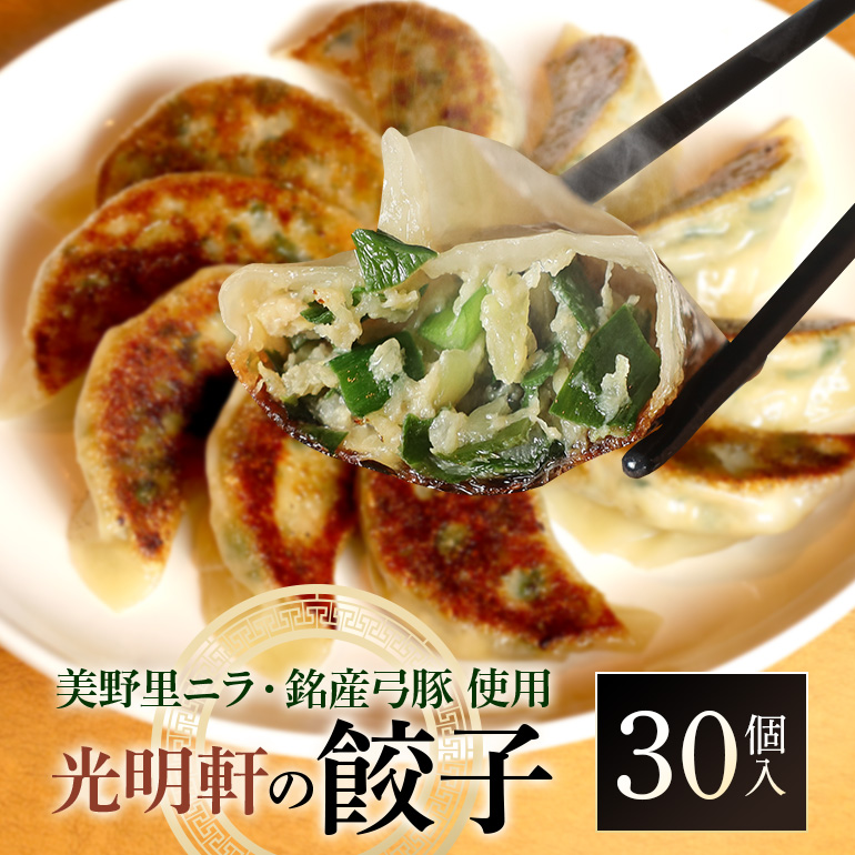 美野里ニラ 弓豚餃子 30個入り 94-A