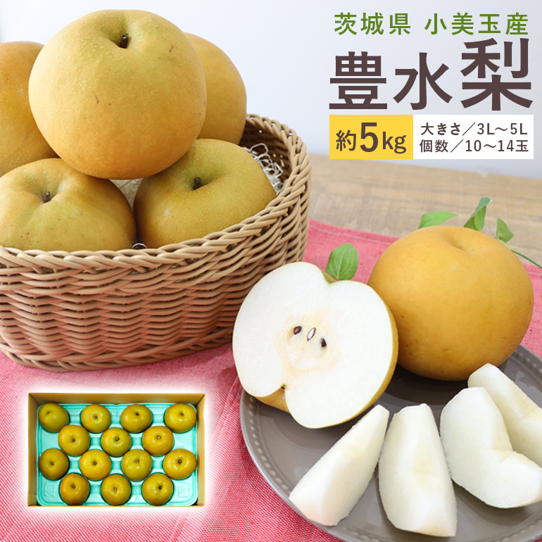 [数量限定 / 夏季限定] 梨(豊水) 約5kg 17-D