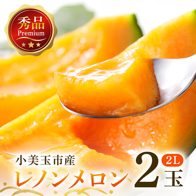 [数量限定・期間限定] おみたまレノンメロン(赤肉)2玉 52-D