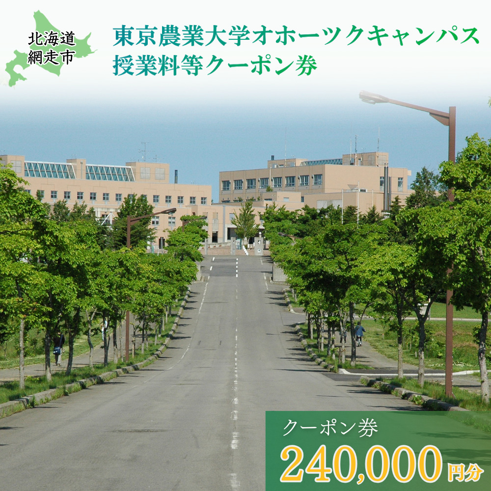 東京農業大学オホーツクキャンパス授業料等240,000円分クーポン券 ABBD008