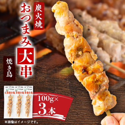 おつまみ大串焼き鳥 100g×3本セット【1615758】