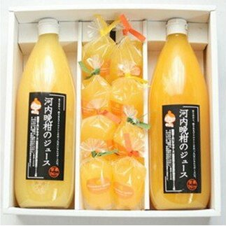 愛南産の河内晩柑ジュースとジュレのセット