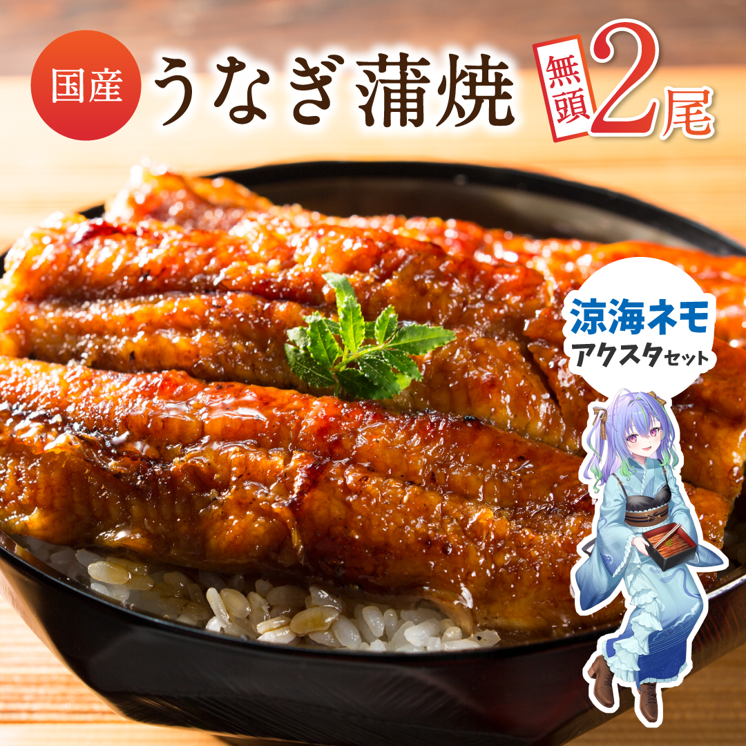 [JRE限定 ななしいんくコラボ返礼品][2025年11月お届け]うなぎ 鰻楽 国産 蒲焼 2尾 計240g以上(120g×2尾)涼海ネモアクリルスタンド付 おすすめ 冷凍 簡単調理 個包装 鰻 魚介[B666-VTuber1]