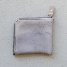 ジビエレザーL字ハーフ財布【エコトーングレー】【1489425】