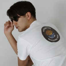 バックプリント 館山市 マンホールTシャツ 白 Mサイズ【1489879】