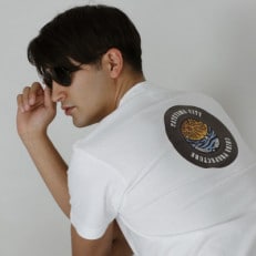 バックプリント 館山市 マンホールTシャツ 白 XLサイズ【1489882】