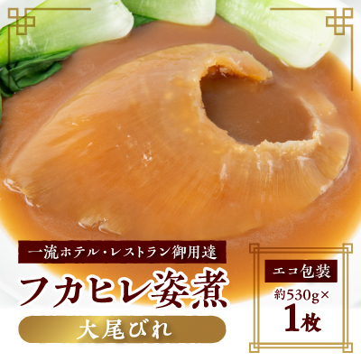 【エコ包装】「フカヒレ姿煮」大尾びれ1枚入り(530g×1枚) 尾びれ重さ約201-240g【配送不可地域:離島】【1493457】