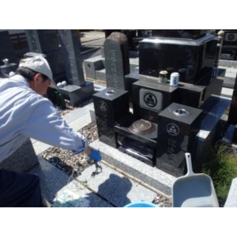 お墓清掃サービス 清掃作業 報告 チケット 代行サービス お墓掃除 お墓 清掃 サービス お墓清掃 代行 代理 お盆 宮城 宮城県 岩沼市