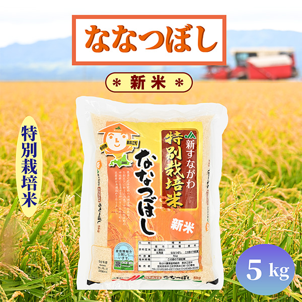 北海道奈井江町 特別栽培米 ななつぼし 5kg
