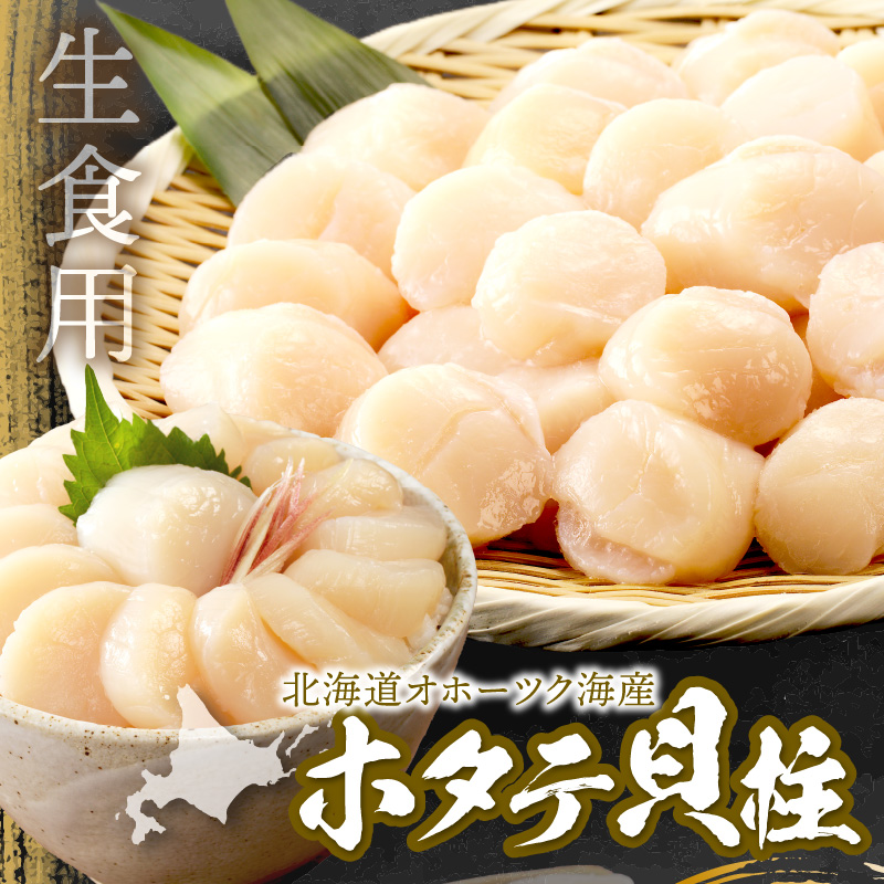 2025年7月発送】北海道オホーツク海産 ホタテ貝柱 800g 生食用