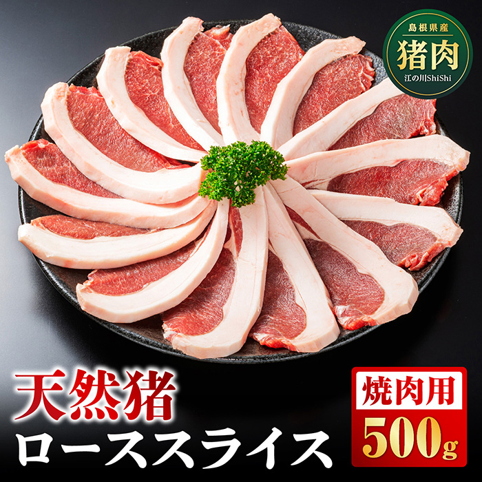 天然猪ローススライス 焼き肉用 500g AI-9 猪肉 いのしし肉 イノシシ肉 ジビエ ロース ロース肉 スライス 焼き肉用 焼き肉 焼肉 500g 贈り物 贈答品