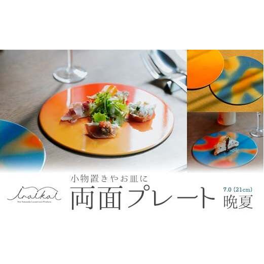 iroikoi 7.0 21cm 両面プレート 晩夏 プレート 皿 小物置き ディスプレー 食器 両面使用 インテリア ABS樹脂 日本製 雑貨 F6P-1326