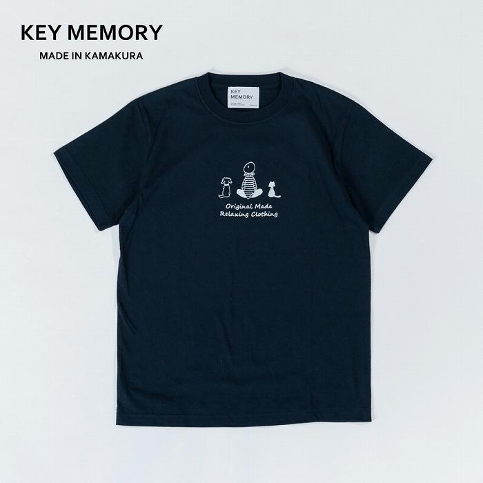《1》【KEYMEMORY鎌倉】TIMEイラストTシャツNAVY