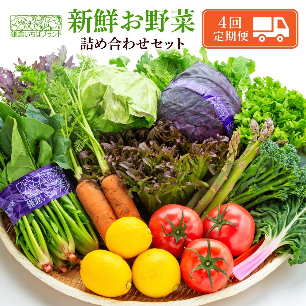 【3ヶ月毎計4回 定期便】四季を味わえる「鎌倉いちばブランド」新鮮お野菜詰め合わせセット