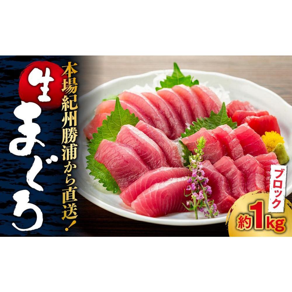 生まぐろの本場紀州勝浦から直送!生メバチマグロ 約1kg