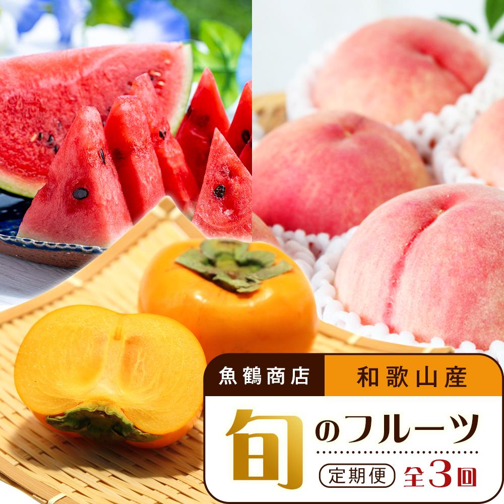 【6・8・10月 全3回】和歌山産 旬のフルーツのお楽しみ 定期便 【魚鶴商店】【UT112】
