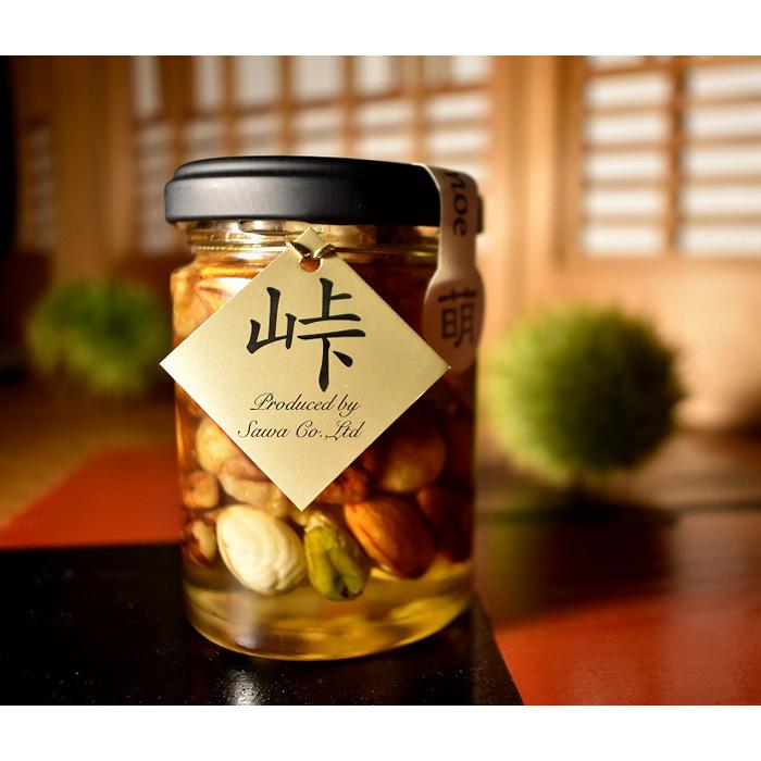 ナッツの蜂蜜漬【峠プレミアム 萌(MOE)】~熊野古道 峠の蜂蜜×ナッツ 【SW12】