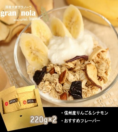 厳選大麦グラノーラ [小麦粉不使用] Lパケットセット|果物 フルーツ 朝食 軽食 おやつ 食物繊維 国産原料 信州産 長野県 千曲市