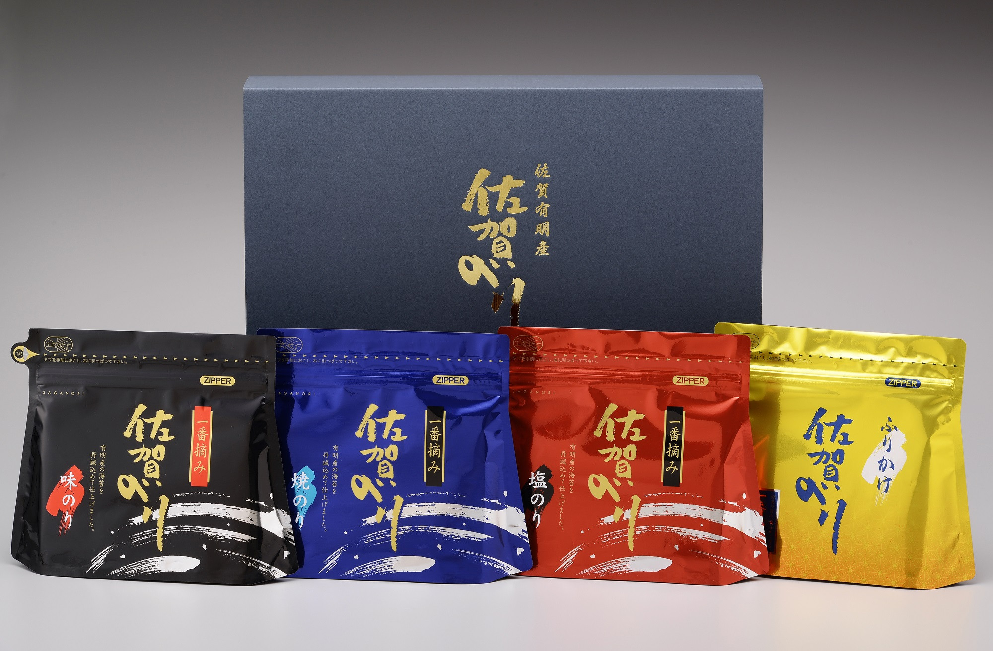 絶品！フワッと口どけ佐賀産最高級海苔3色セットと一番摘みのふりかけ 169-C221