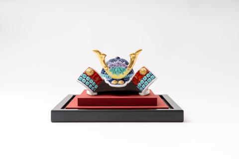 色鍋島 兜飾り（大） 023-H1055