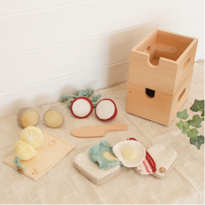 HOPPL(ホップル)おままごとギフトBOXセット(手編みおもちゃ)【1653549】