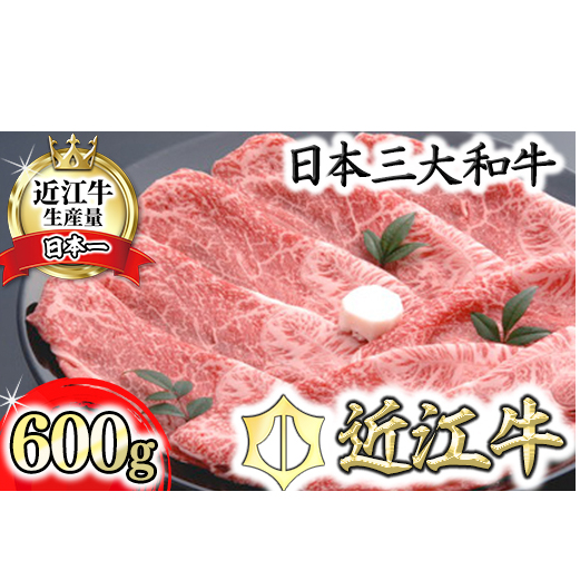 【４等級以上の未経産牝牛限定】近江牛カタ・バラすき焼き【 600g】【AF07U】