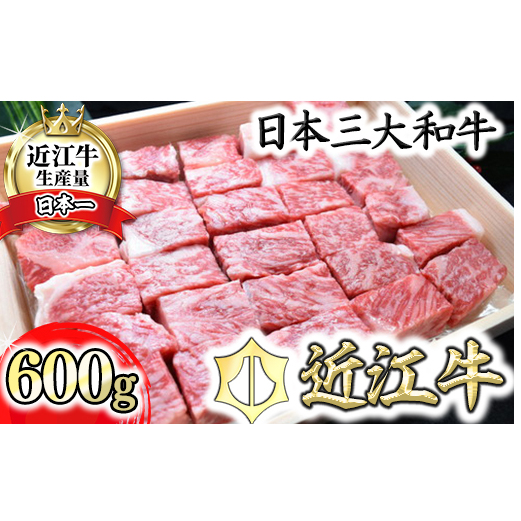 【4等級以上】近江牛サーロインステーキ【600g】 角切り【H015W】