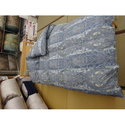 明治6年創業 ワタセのやわらか羽毛ふとん(ブルー)【CW50W】