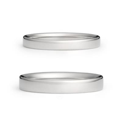 【セミオーダー】純チタン平打リング・ペア【1645735】