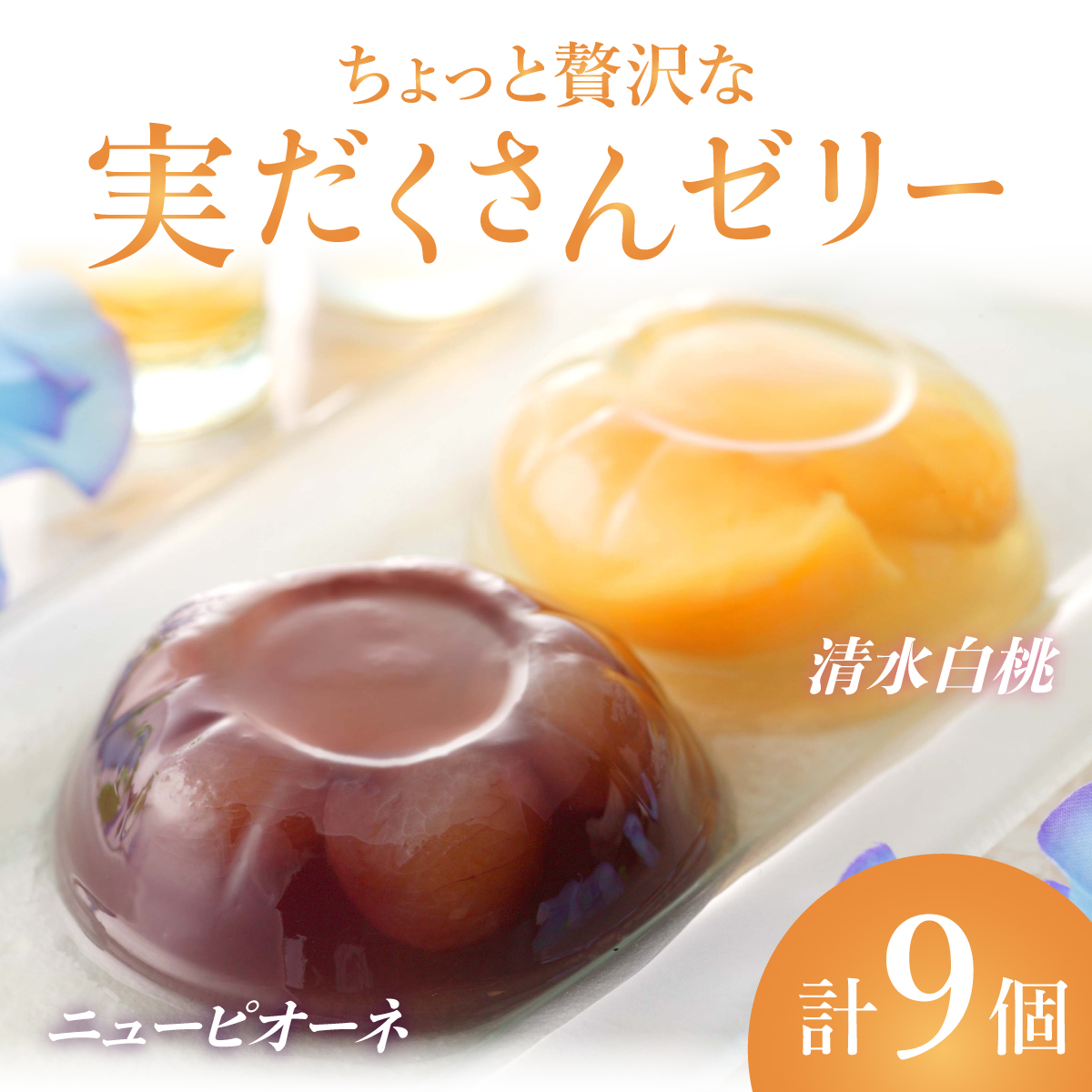 ちょっと贅沢な実だくさんゼリー9個入